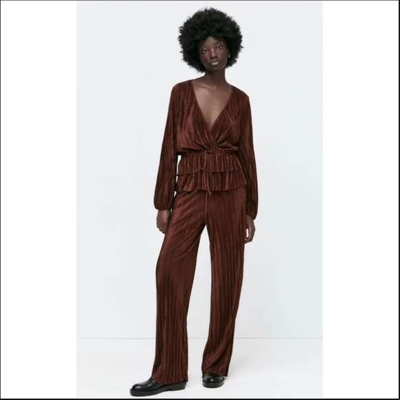 Zara Pleated Blouse - Picture 9 of 10